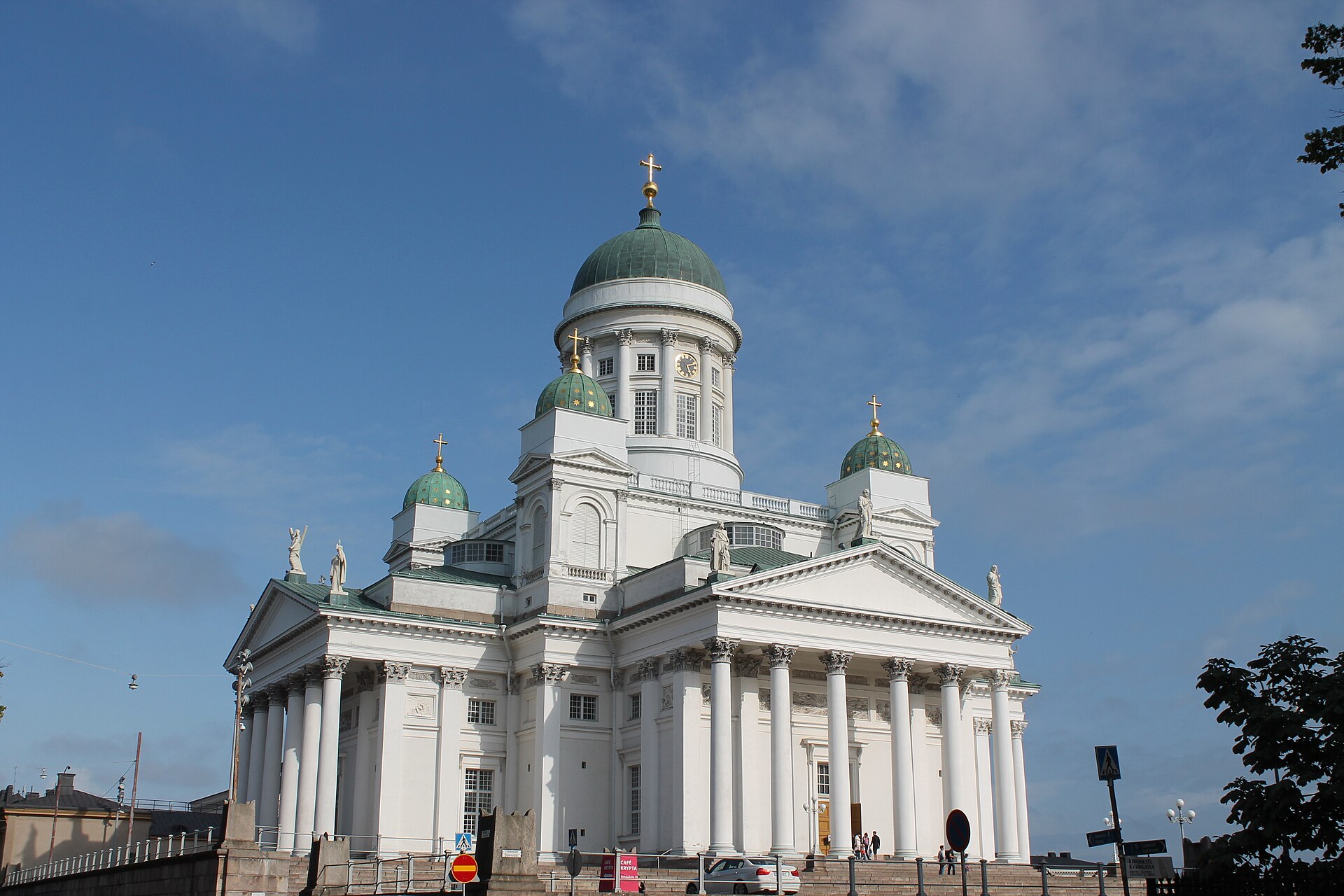 Helsinki Cathedral under a blue sky